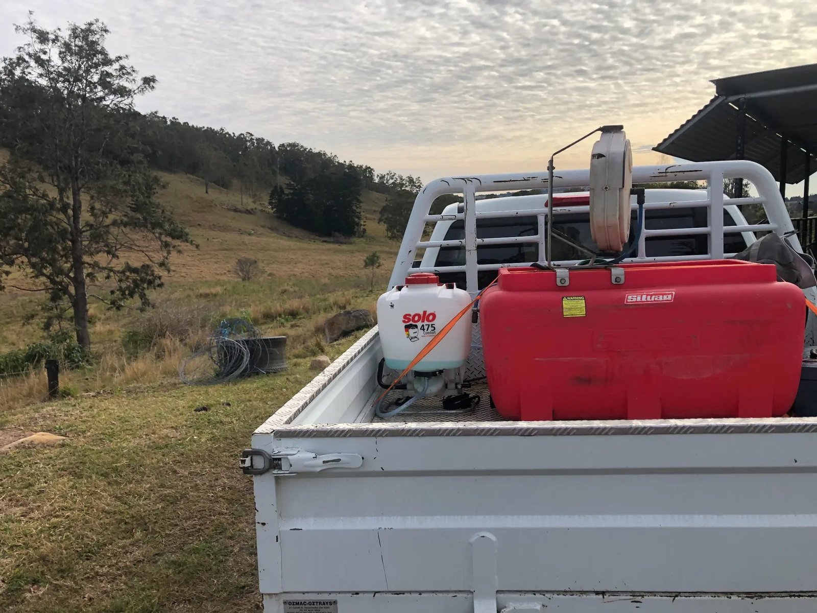 Spray gear on the ute